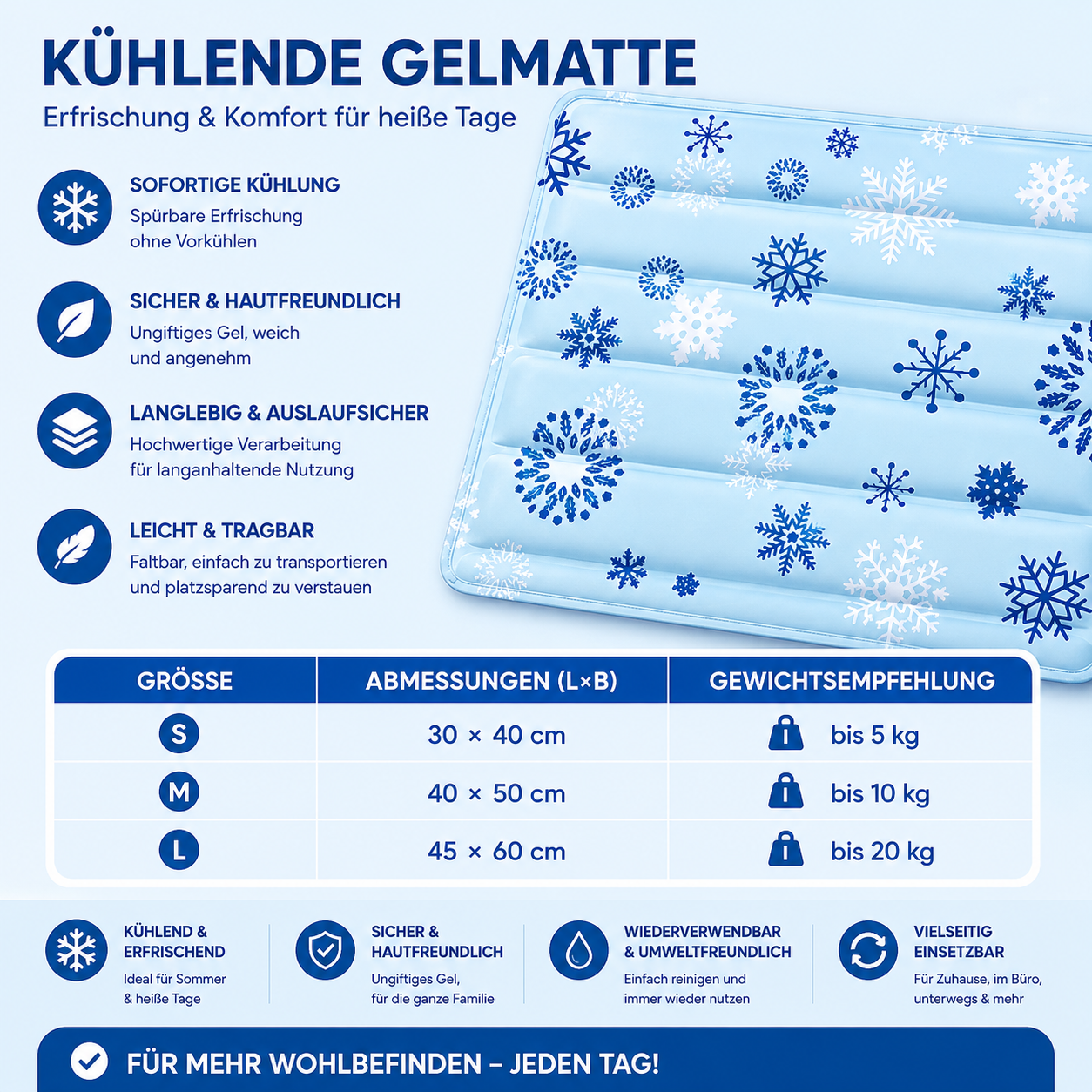 PolarBed™ – Kühlbett für Hunde & Katzen